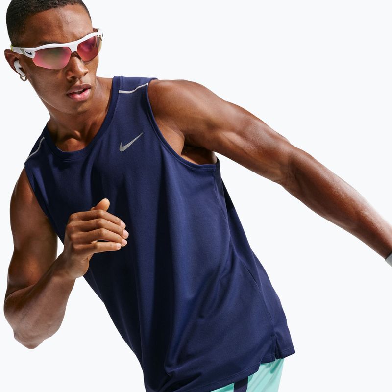 Футболка для бігу чоловіча Nike Miler Dri-Fit midnight navy 5