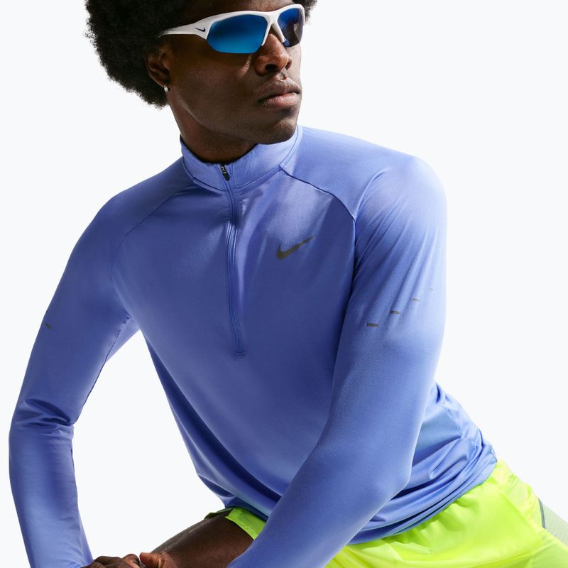 Кофта для бігу чоловіча Nike Stride 1/4 Zip Dri-Fit royal pulse 4