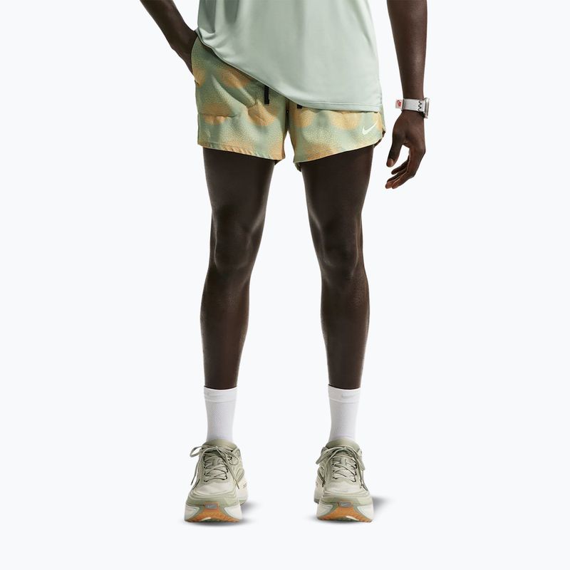 Шорти для бігу чоловічі Nike Stride Dri-Fit Brief Lined 5" jade horizon
