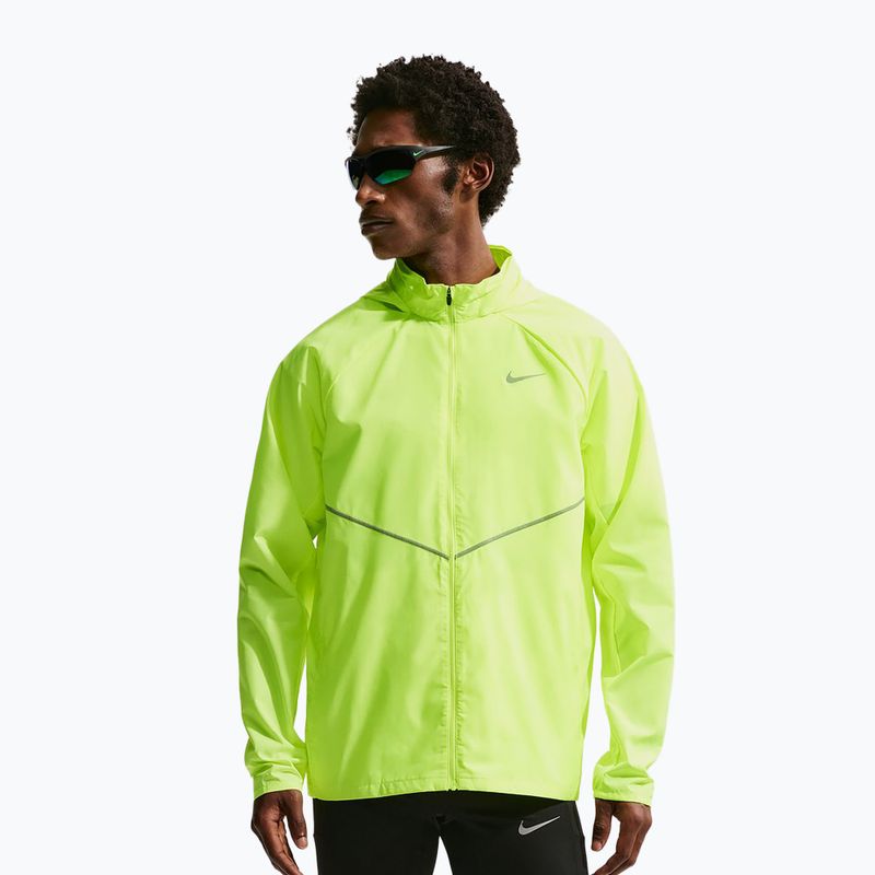 Куртка для бігу чоловіча Nike Miler Repel UV volt ice/volt ice