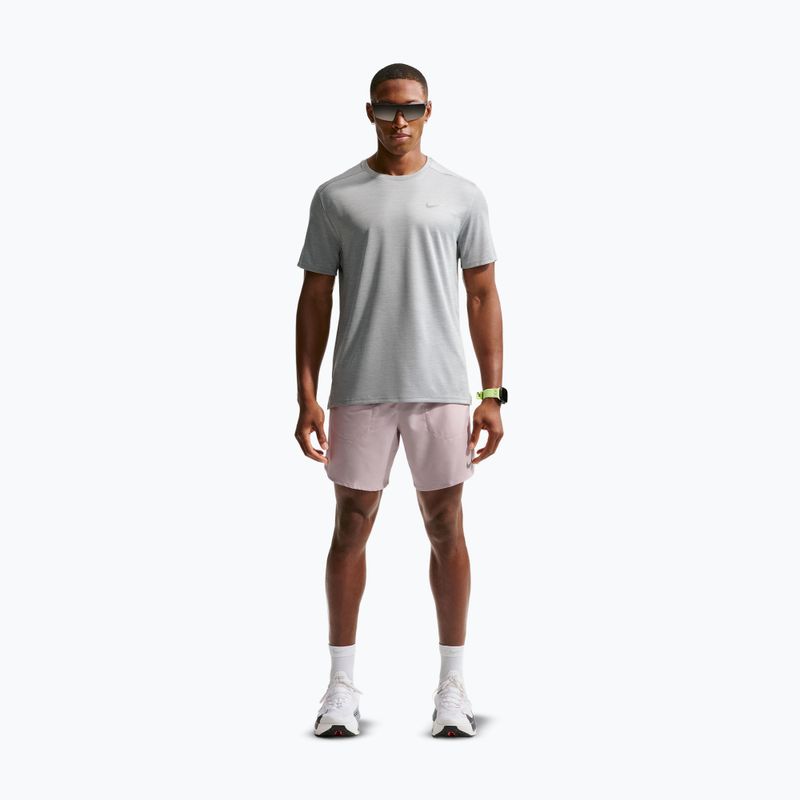 Шорти для бігу чоловічі Nike Stride Dri-Fit Brief-Lined 7" particle rose 2