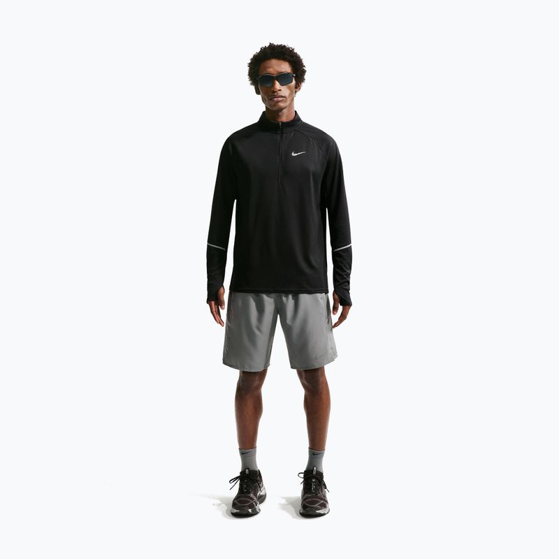 Кофта для бігу чоловіча Nike Miler Dri-Fit UV 1/2 Zip black 2