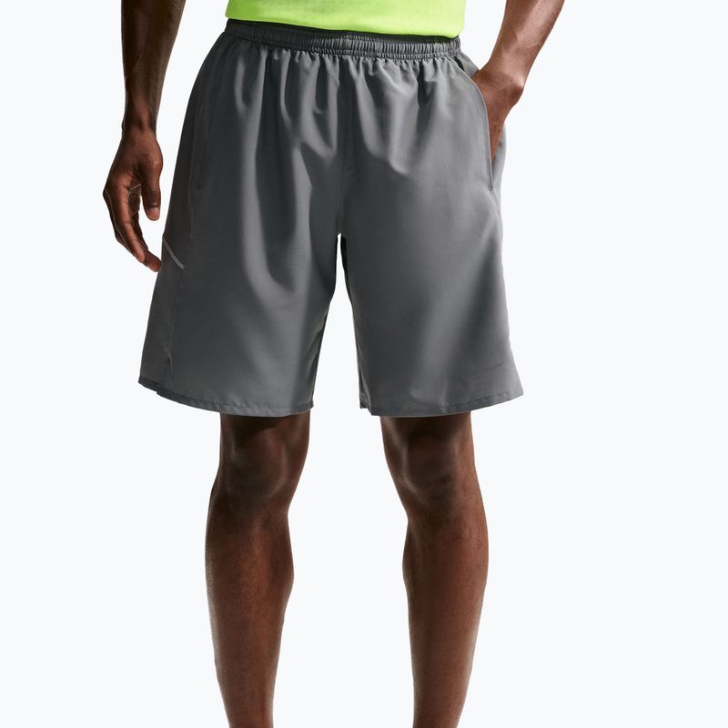 Шорти для бігу чоловічі Nike Miler Dri-Fit 9" smoke grey/smoke grey 5