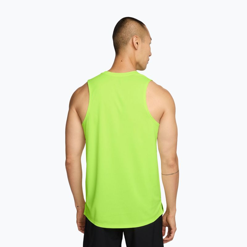 Футболка для бігу чоловіча Nike Miler Dri-Fit volt ice 2