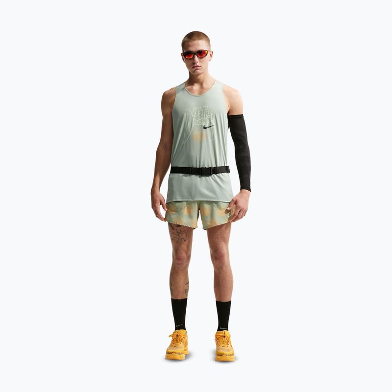 Футболка для бігу чоловіча Nike Stride Dri-Fit ADV jade horizon/linen 2