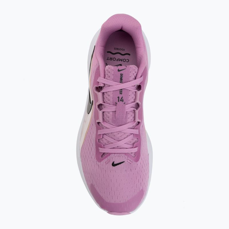 Кросівки для бігу жіночі Nike Downshifter 14 light magenta/off noir/white/black 5