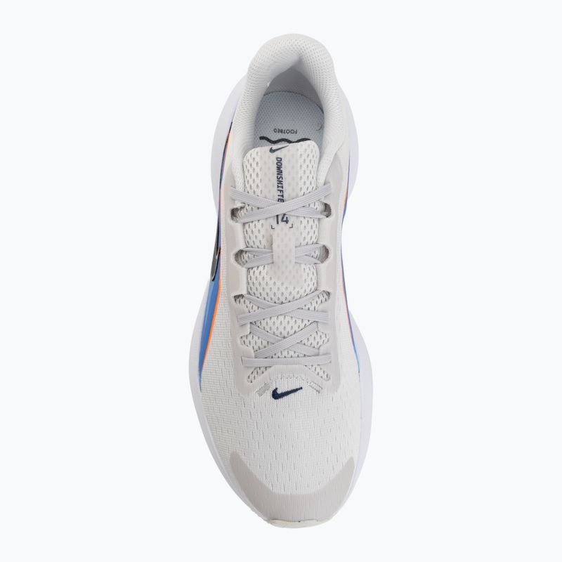 Кросівки для бігу чоловічі Nike Downshifter 14 platinum tint/black/white/off noir 5