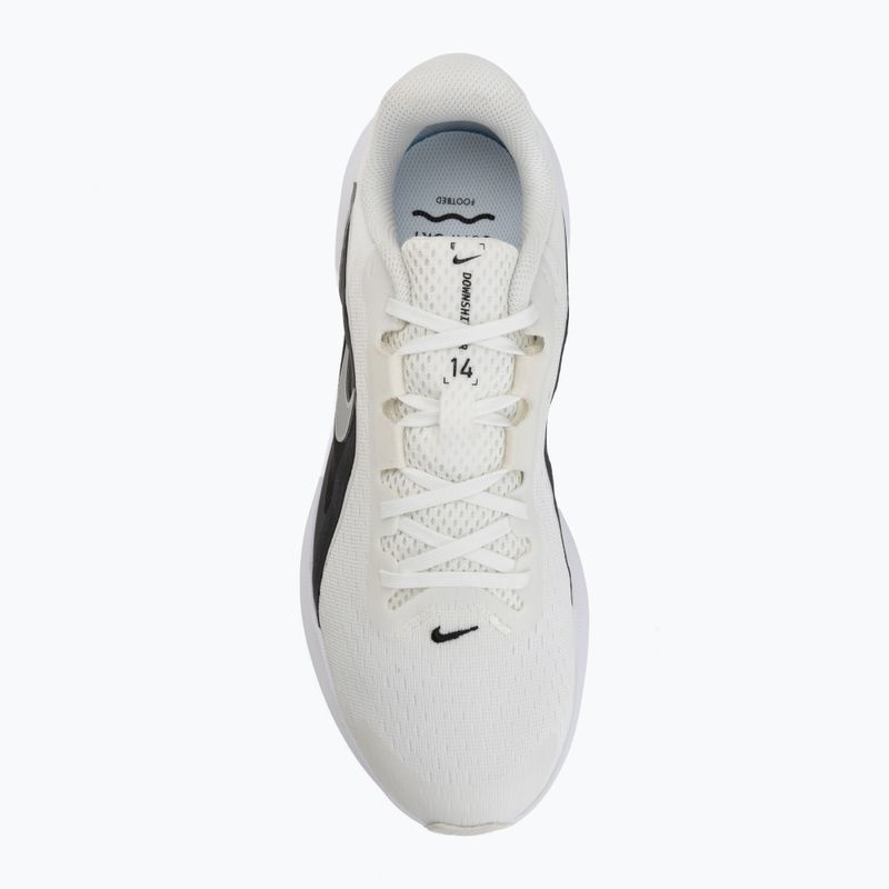 Кросівки для бігу чоловічі Nike Downshifter 14 summit white/black/white/metallic silver 5