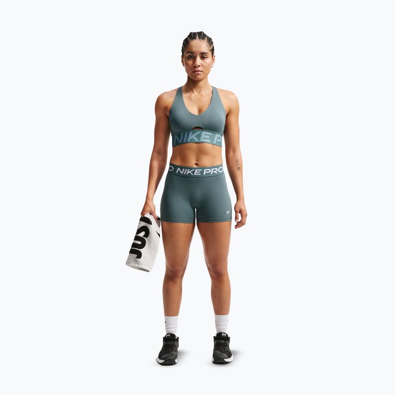 Бюстгальтер для тренувань Nike Pro Sculpt Medium Support mineral slate/denim turquoise/white 2
