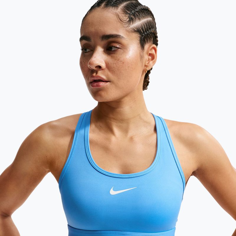 Бюстгальтер для тренувань Nike Swoosh Medium Support university blue/white 4
