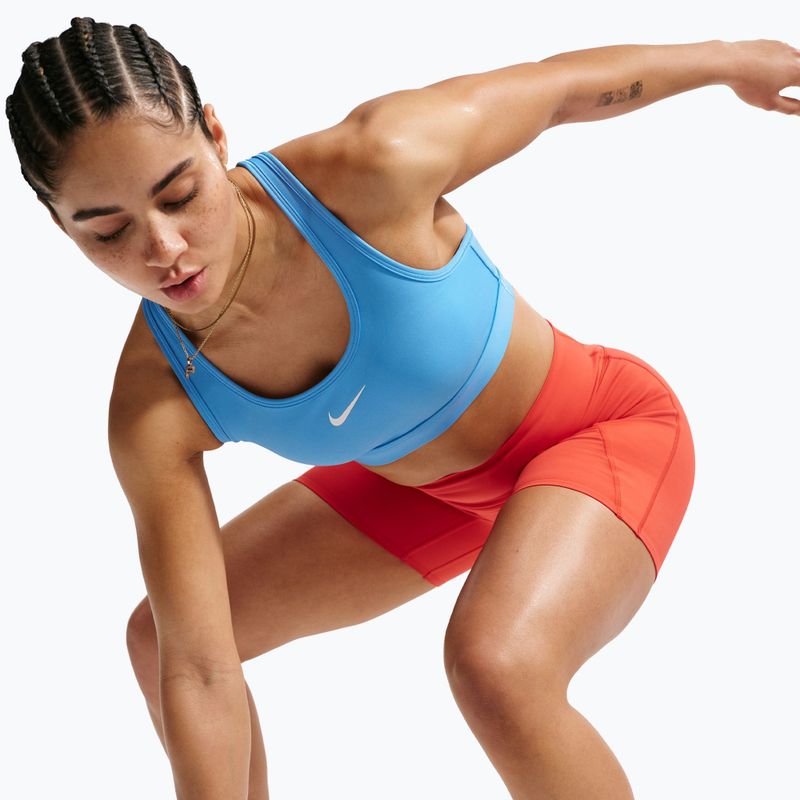 Бюстгальтер для тренувань Nike Swoosh Medium Support university blue/white 6
