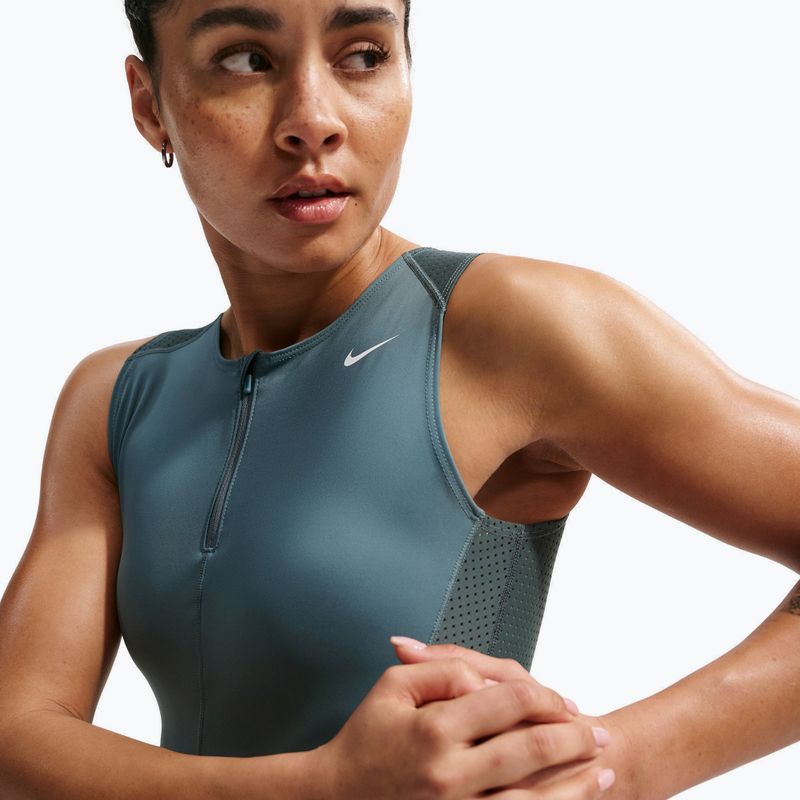 Футболка для тренувань жіноча Nike Pro Dri-Fit mineral slate/faded spruce/white 4