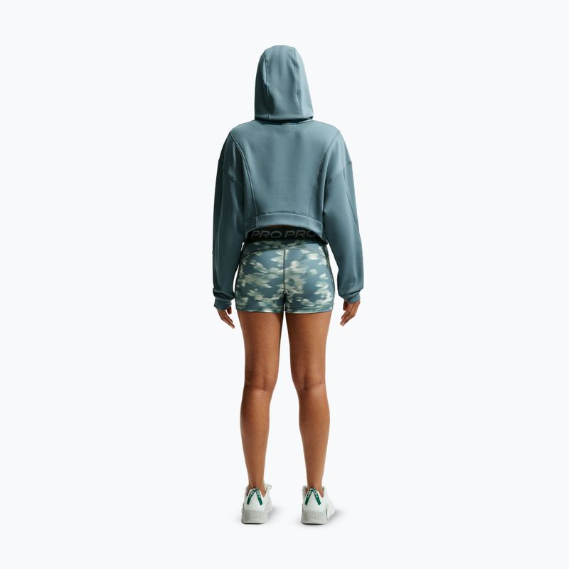 Кофта тренувальна жіноча Nike Pro Therma-Fit Hoodie mineral slate/white 3