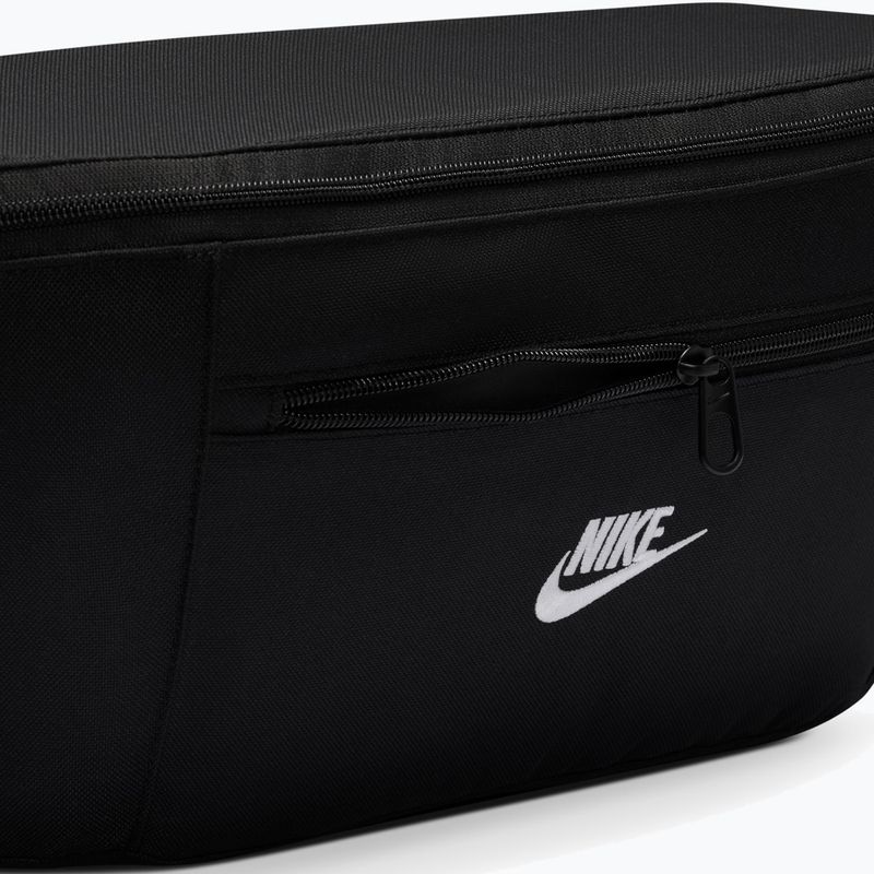 Сумка бананка Nike Heritage 8 l black/black/white 6