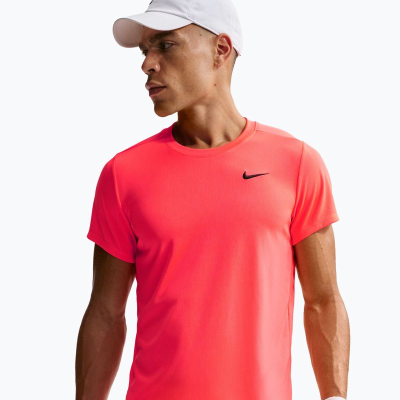 Футболка тенісна чоловіча Nike Court Dri-Fit Victory hot lava/black 4