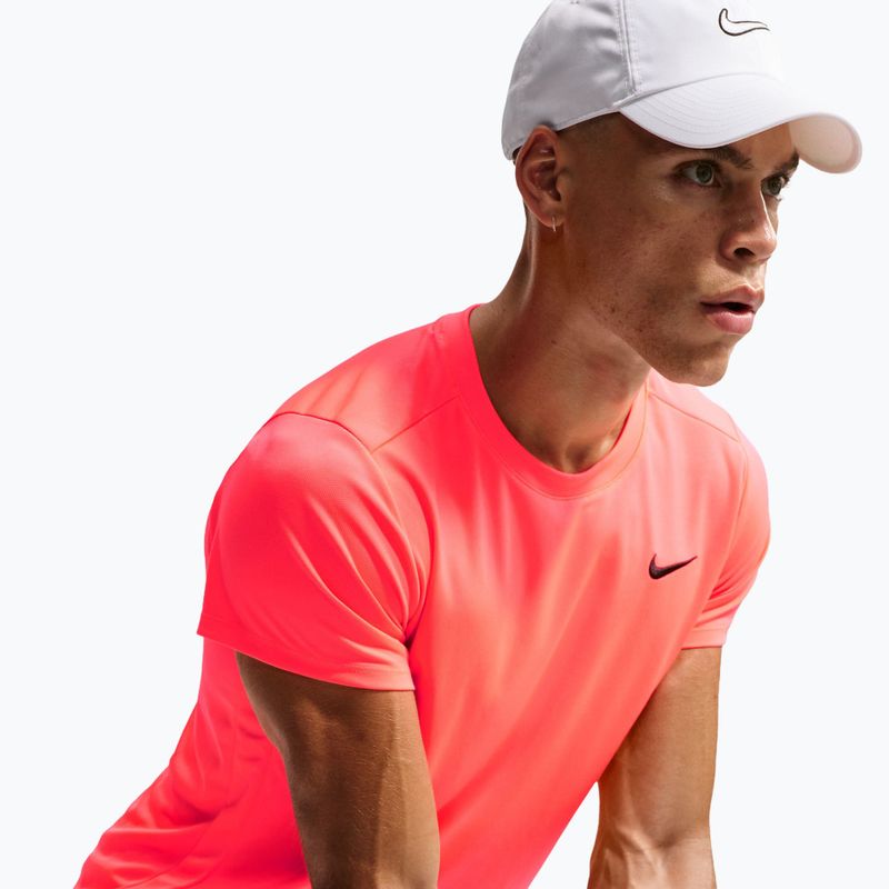 Футболка тенісна чоловіча Nike Court Dri-Fit Victory hot lava/black 6