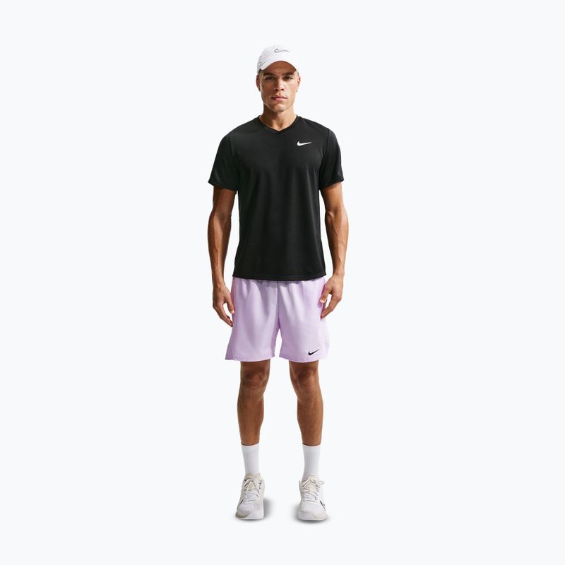 Шорти тенісні чоловічі Nike Court Dri-Fit Victory 7" violet mist/black 2