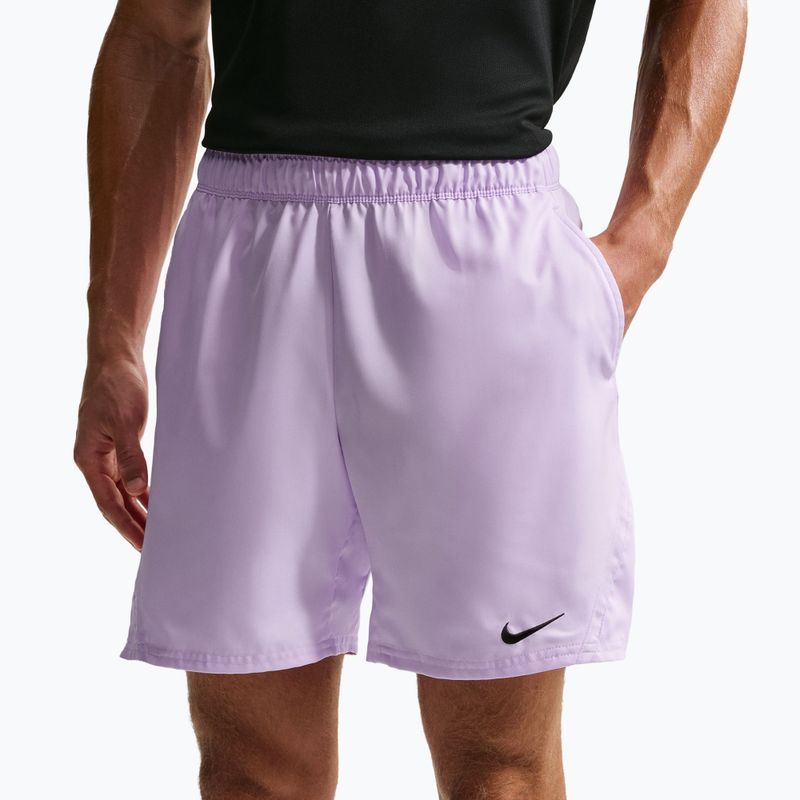 Шорти тенісні чоловічі Nike Court Dri-Fit Victory 7" violet mist/black 4