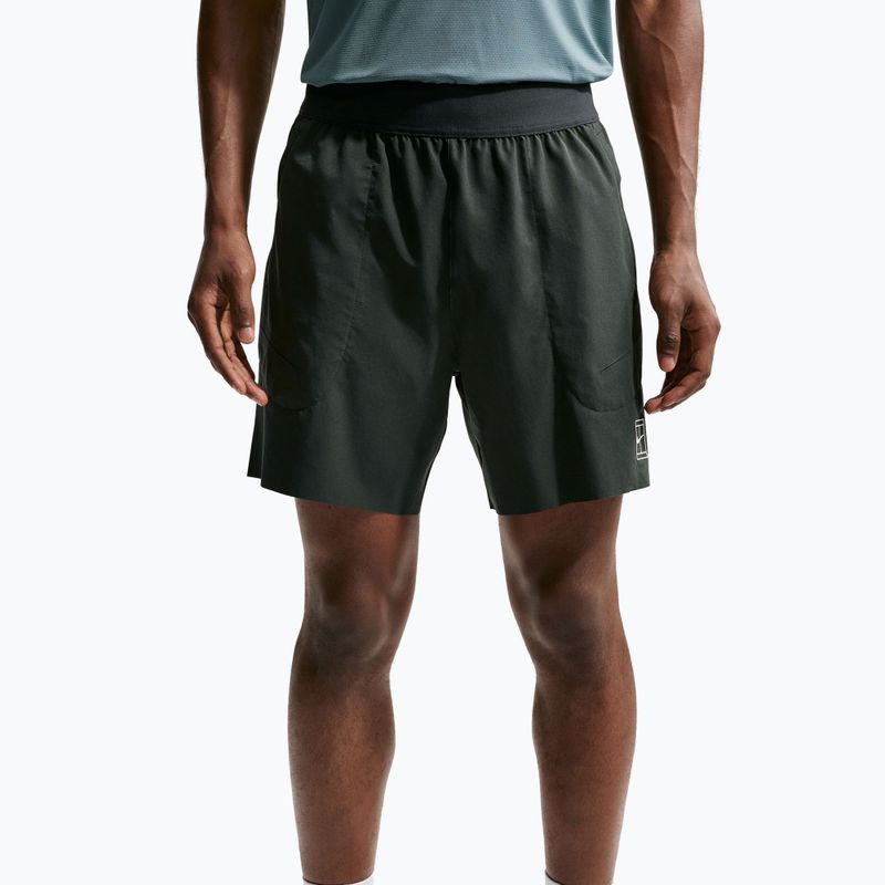 Шорти тенісні чоловічі Nike Court Dri-Fit Advantage 6" black spruce/white 4