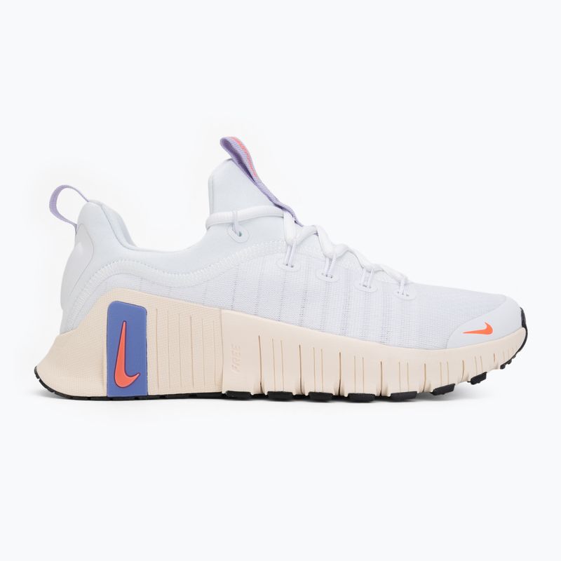 Кросівки для тренувань жіночі Nike Free Metcon 6 white/violet mist/chalk/hot lava 2