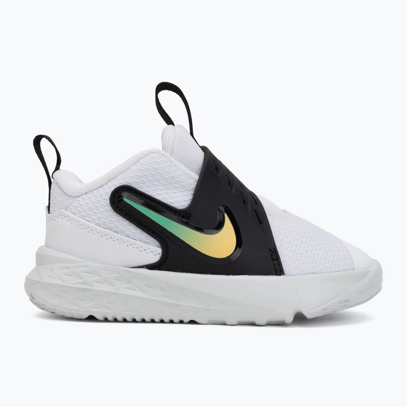 Взуття дитяче Nike Team Hustle D 12 white/black/clear emerald/topaz gold 2