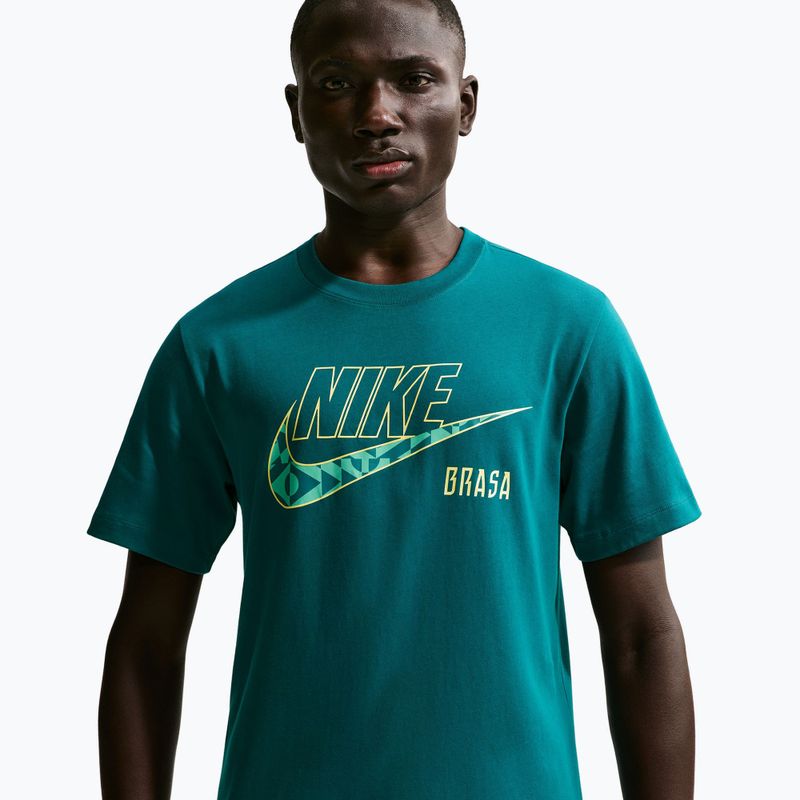 Футболка футбольна чоловіча Nike Brazil Soccer geode teal 4