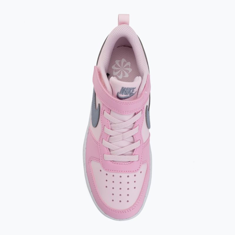 Взуття дитяче Nike Court Borough Low Recraft pink foam/pink rise/white/ashen slate 5