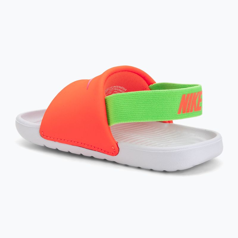 Дитячі шльопанці Nike Kawa total orange/green strike 3