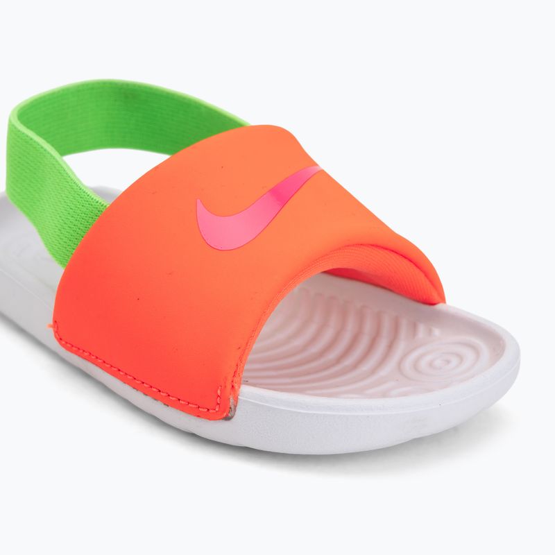 Дитячі шльопанці Nike Kawa total orange/green strike 7