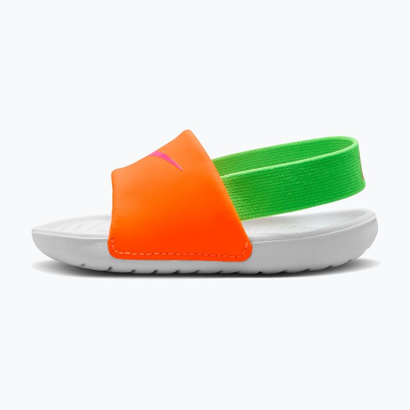 Дитячі шльопанці Nike Kawa total orange/green strike 2