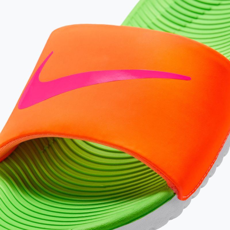 Шльопанці Nike Coffee total orange/green strike/hyper pink 11