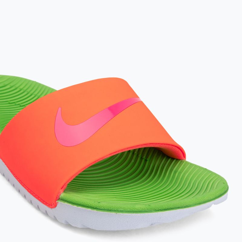Шльопанці Nike Coffee total orange/green strike/hyper pink 7