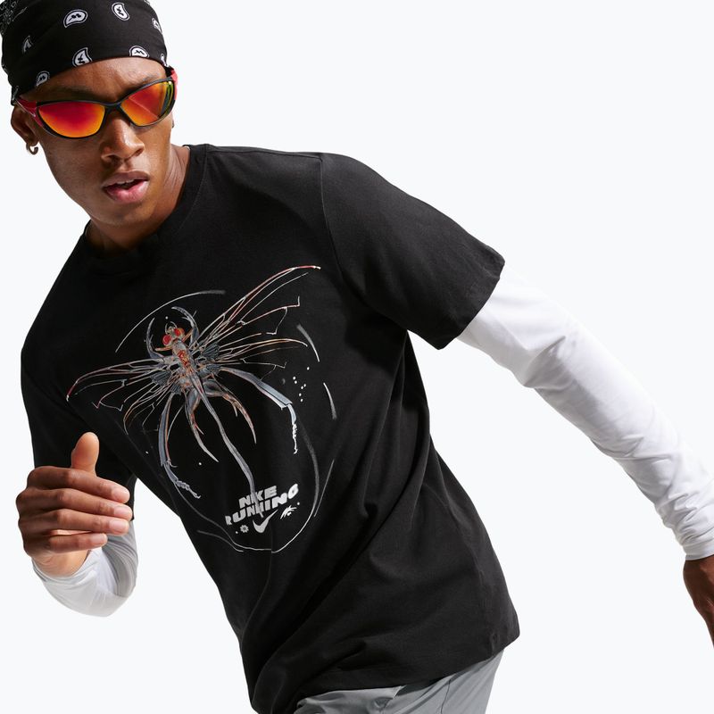 Футболка для бігу чоловіча Nike Dri-Fit Running black 4