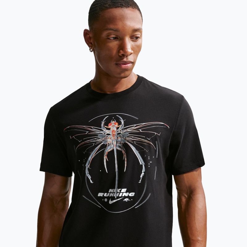 Футболка для бігу чоловіча Nike Dri-Fit Running black 5
