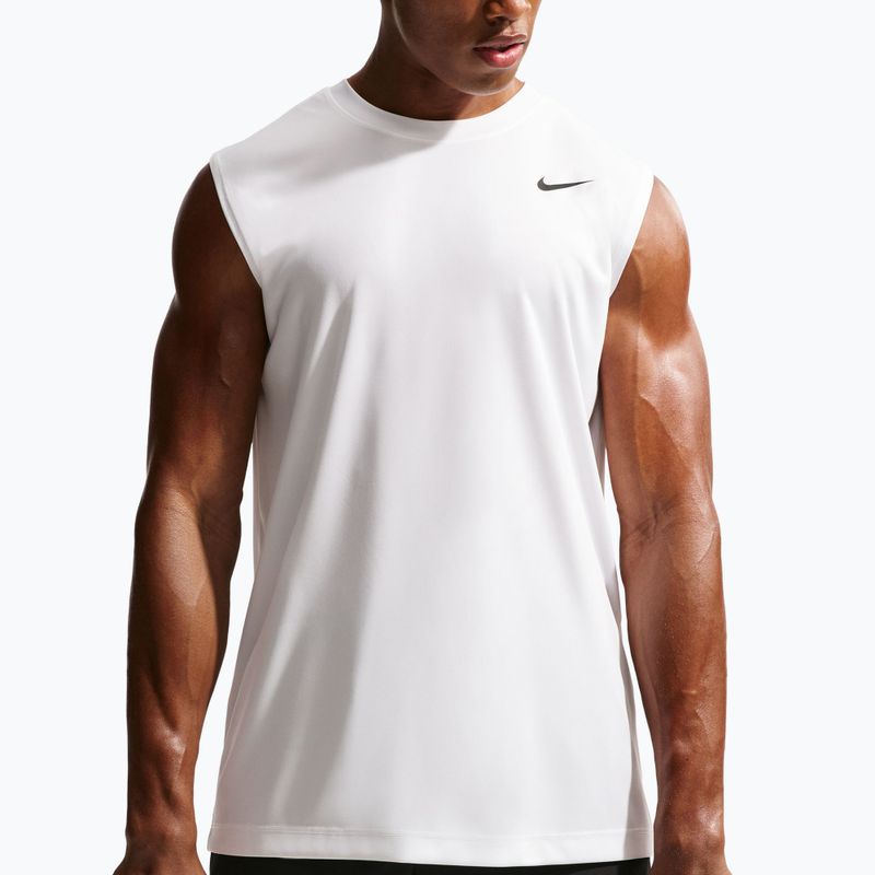 Футболка для тренувань чоловіча Nike Dri-FIT Sleeveless Training Top white/black