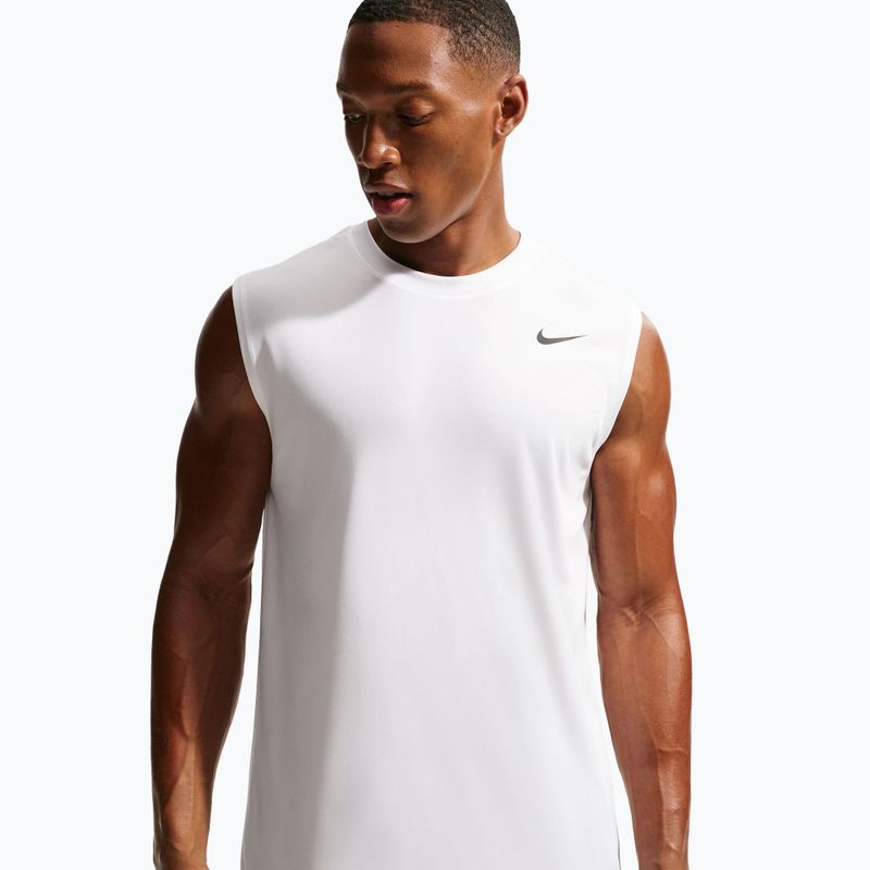 Футболка для тренувань чоловіча Nike Dri-FIT Sleeveless Training Top white/black 4