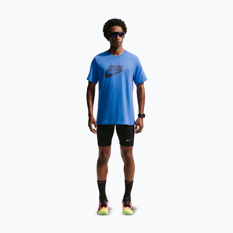 Футболка для бігу чоловіча Nike Dri-Fit Running blue crystal/thunder blue 2