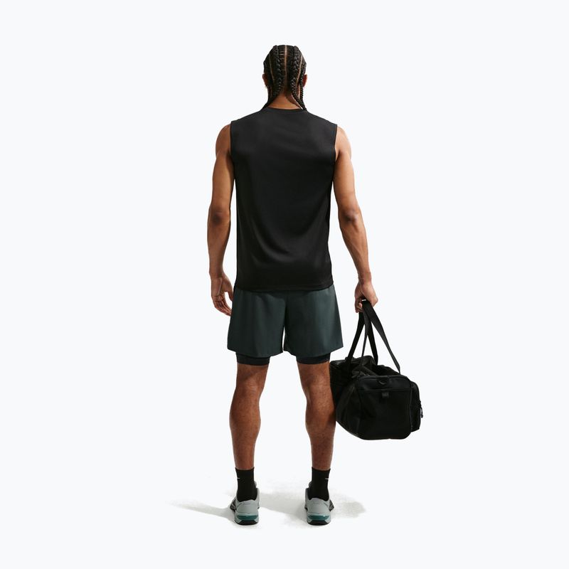 Футболка для тренувань чоловіча Nike Dri-FIT Sleeveless Training Top black/matte silver 2