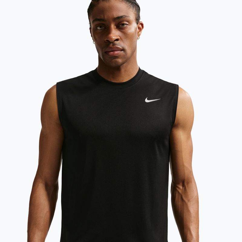 Футболка для тренувань чоловіча Nike Dri-FIT Sleeveless Training Top black/matte silver 3