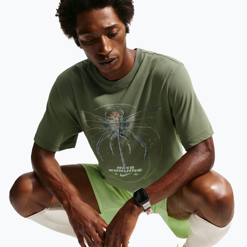 Футболка для бігу чоловіча Nike Dri-Fit Running silver sage 6