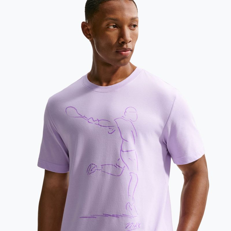 Футболка тенісна чоловіча Nike Court Dri-Fit violet mist 4