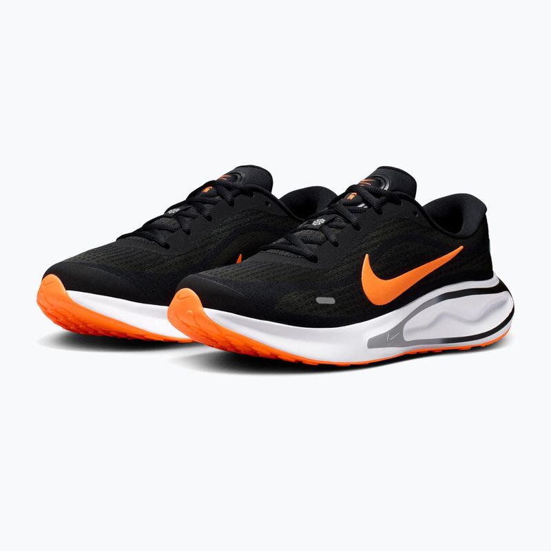 Кросівки для бігу чоловічі Nike Journey Run black/anthracite/wolf grey/total orange 3