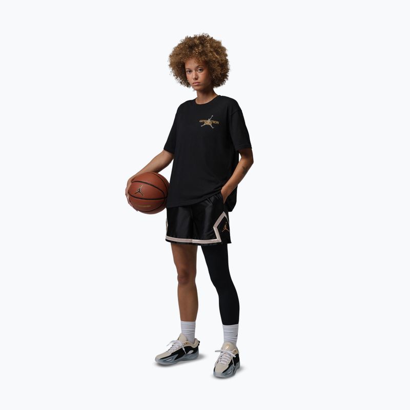 Жіночі баскетбольні шорти Jordan Sport Diamond 4" black/metallic gold 2