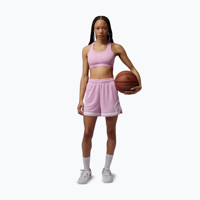 Жіночі баскетбольні шорти  Jordan Sport Diamond 4" iced carmine/iced carmine/white/white 2