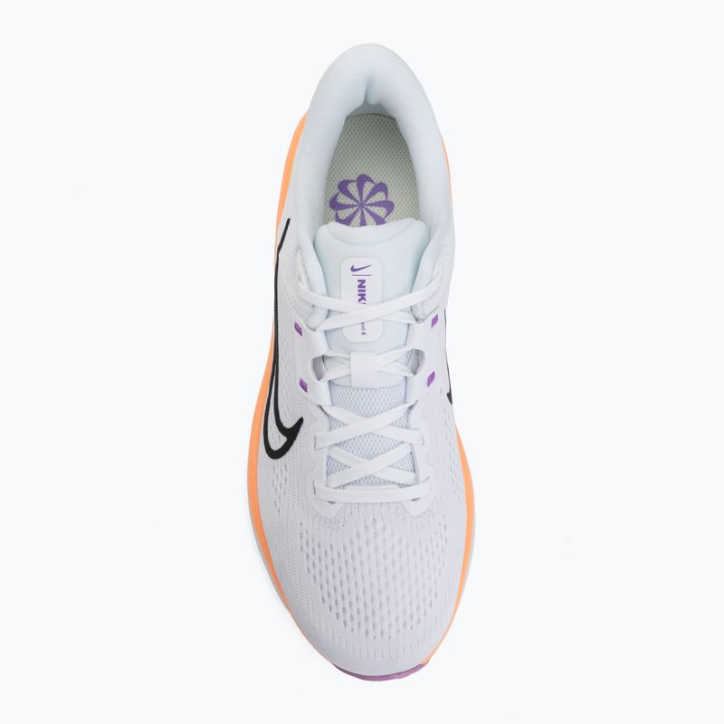 Кросівки для бігу жіночі Nike Quest 6 white/bright violet/light magenta/black 5