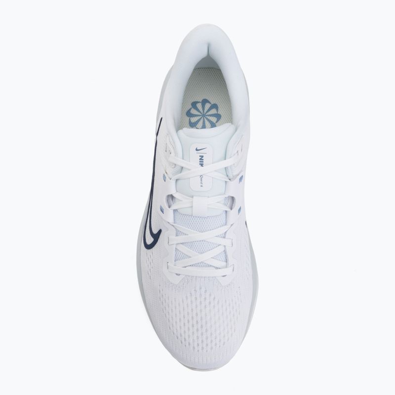 Кросівки для бігу жіночі Nike Quest 6 white/pearl pink/work blue/blue void 5
