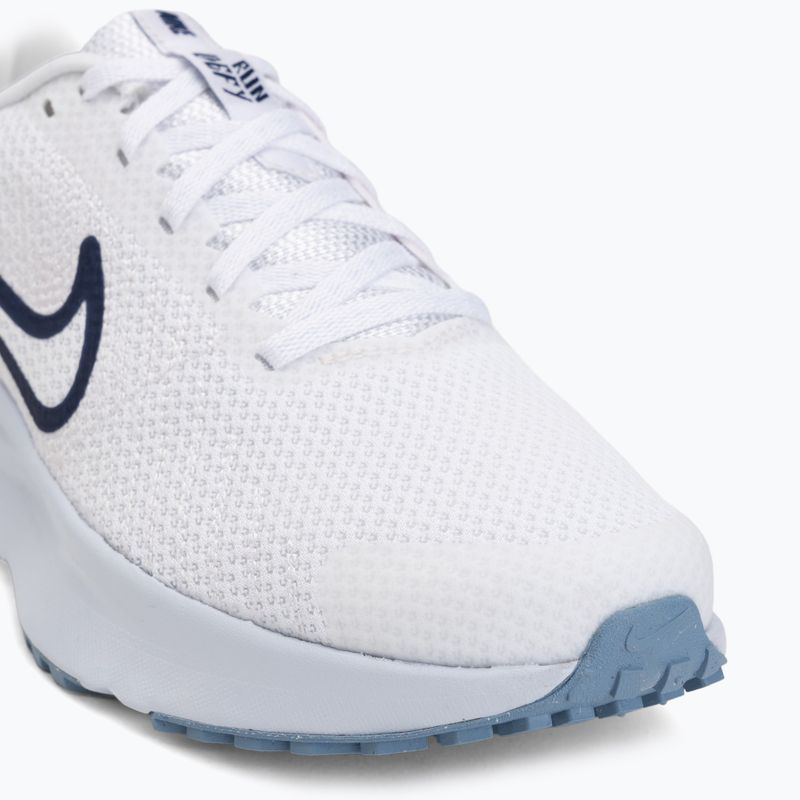 Кросівки для бігу жіночі Nike Run Defy white/football grey/work blue/blue void 7