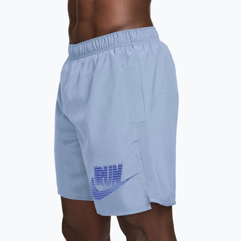 Шорти для бігу чоловічі Nike Challenger Dri-Fit Brief-Lined 7" hydrogen blue/lapis 3