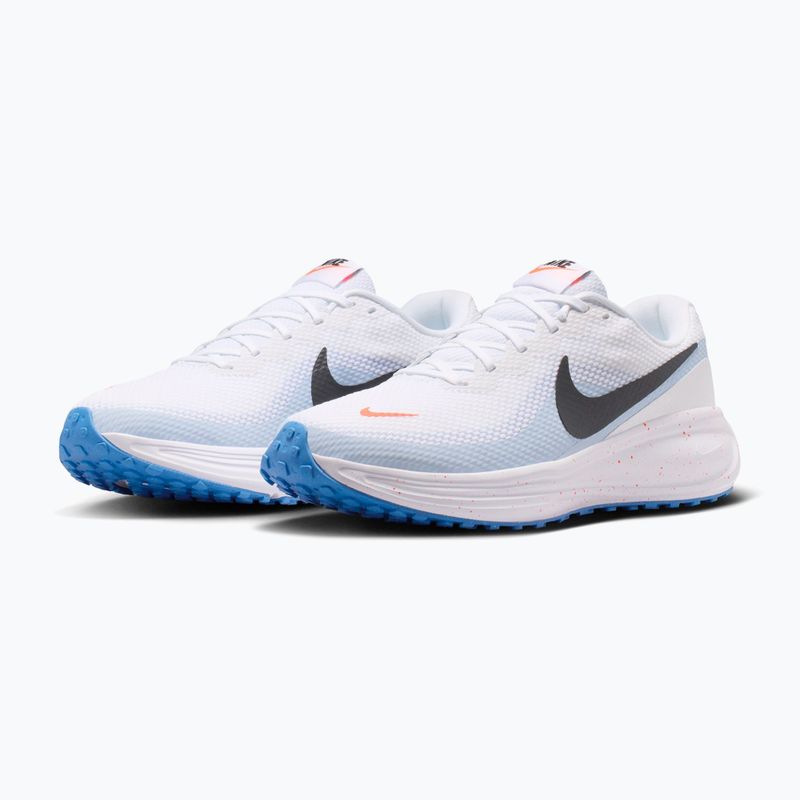 Кросівки для бігу чоловічі Nike Revolution 8 white/hydrogen blue/off noir 3