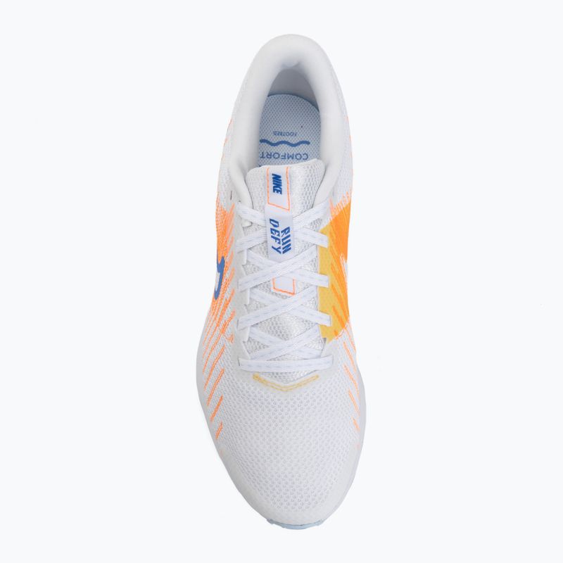Кросівки для бігу чоловічі Nike Run Defy white/topaz gold/blue crystal 5